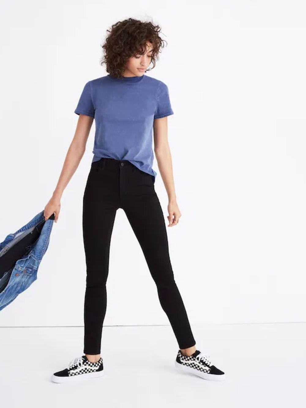 Madewell Roadtripper High-Rise Skinny Jeans Black Wash Size 25